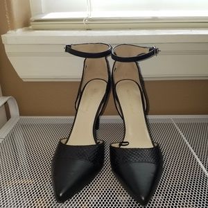 Black Marc Fisher Strap Heels